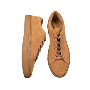 Koio Capri Camel Suede Low Top Sneakers Mens Made in Italy Tan Sz 42 / 9 US